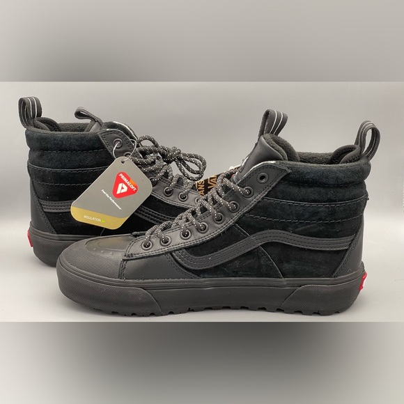 Vans Sk8 Hi Mte 2 Black/Black 3M Primaloft Hydroguard Boots Men’s 8 & 9 NEW - Picture 5 of 12